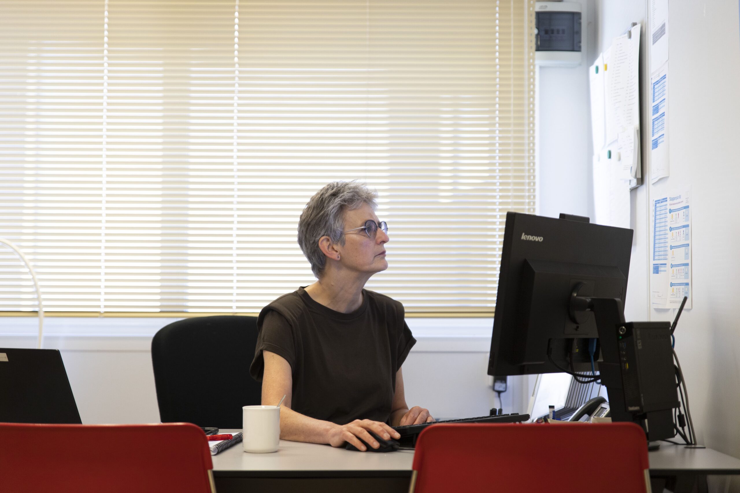 medewerker aan het werk