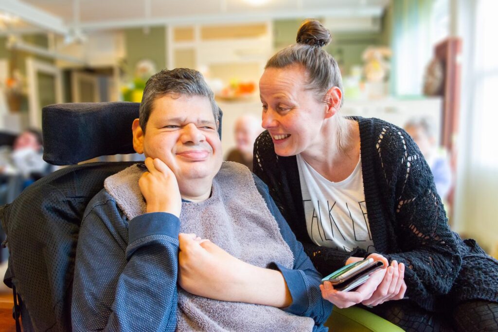 begeleider ambulant met een client